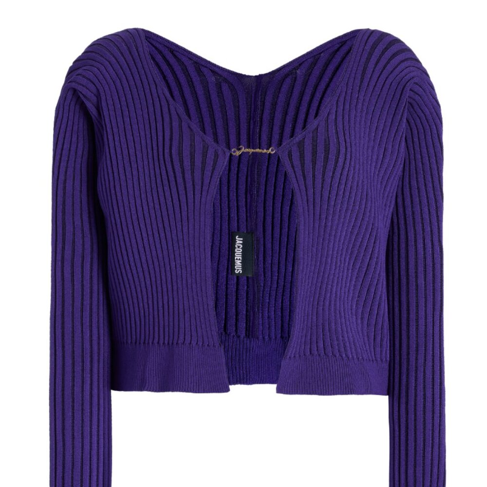 Jacquemus Pralu Knit Top 36 purple